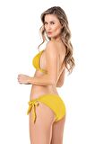 Endeep Kadın Yarım Dolgulu Üçgen Hardal Bikini Takımı