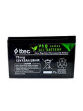 TTEC 12 Volt 12Ah Jel Tip Akü – UPS, Solar Panel, Alarm ve Oyuncak Araç İçin