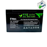 TTEC 6V 12Ah Uzun Ömürlü Jel Akü – Akülü Oyuncaklar İçin Uygun