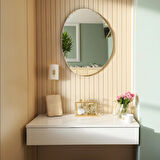 Makyaj Masası Dresuar MDF Çekmeceli Duvara Montajlı Dolap 80 cm