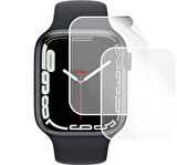 Apple Watch 7 45 MM Ekran Koruyucu Şeffaf Esnek TPU Film 2 Adet