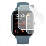 Amazfit GTS Saat Ekran Koruyucu Tam Kaplama TPU Film 2 Adet