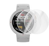 Amazfit Verge Saat Ekran Koruyucu Tam Kaplama Şeffaf TPU Film 2 Adet