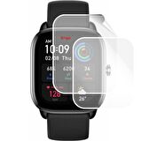 Amazfit GTS 4 Mini Saat Ekran Koruyucu Tam Kaplama Şeffaf TPU Film 2 Adet