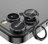 iPhone 14 Pro Max Lens Koruyucu Temperli Alüminyum Alaşımlı Halka