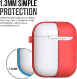 Apple AirPods Kılıf 1&2.Nesil Uyumlu Kablosuz Şarj Destekli Kılıf