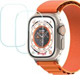Apple Watch Uyumlu Ultra 49MM Ekran Koruyucu Flexible Esnek Cam 2 Adet 