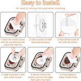 Apple Watch Uyumlu Ultra 49MM Ekran Koruyucu Flexible Esnek Cam 2 Adet 