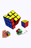 Mini Rubik Zeka Küpü (sabır Küpü) 3x3 Anahtarlık