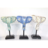 Maun Ağacı Masa Fil Kafası Biblo