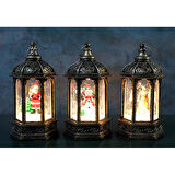 Yılbaşı Temalı Işıklı Kar Küresi