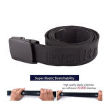 Outdoor Stretch Kemer 4 Cm 125 Cm Siyah