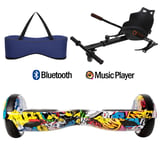 Citymate Elektrikli Kaykay Hoverboard Akıllı Denge 6.5 Inch + HoverKart + Çanta EXTREM PAKET D01