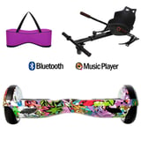 Citymate Elektrikli Kaykay Hoverboard Akıllı Denge 6.5 Inch + HoverKart + Çanta EXTREM PAKET D04