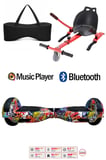 Citymate Elektrikli Kaykay Hoverboard Akıllı Denge 6.5 Inch + HoverKart + Çanta EXTREM PAKET D11