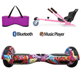 Citymate Elektrikli Kaykay Hoverboard Akıllı Denge 6.5 Inch + HoverKart + Çanta EXTREM PAKET D016