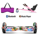 Citymate Elektrikli Kaykay Hoverboard Akıllı Denge 6.5 Inch + HoverKart + Çanta EXTREM PAKET D019