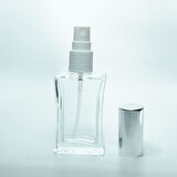 25 ADET BOŞ CAM PARFÜM ŞİŞE, 30 ML, İÇBÜKEY MODEL, ŞEFFAF