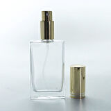 20 ADET BOŞ CAM PARFÜM ŞİŞE, 50 ML, İXR MODEL, ŞEFFAF, METAL VALF VE KAPAKLI