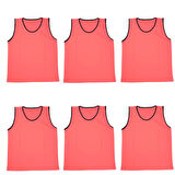 Antrenman Yeleği Yetişkin Beden 6'lı Set Bip Pembe