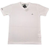 FUBA ERKEK V YAKA BEYAZ TİŞÖRT