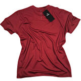 FUBA ERKEK 0 YAKA TİŞÖRT BORDO