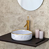 FONTANA YÜKSEK LAVABO BATARYASI (ALTIN) F-622