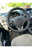 FORD COURİER ARACA ÖZEL DERİ DİREKSİYON KILIFI (FABRİKASYON DERİLİ TUŞLU DİREKSİYON)