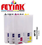 Feyink® T Serisi 72 Kolay Dolabilen Dolum Kartuşu Süper Çipli 6 Renk T610/T770/T790/T795/T1300/T2300