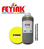 Feyink® Forni Ecosolvent Dijital Baskı Mürekkebi Epson DX5 Kafa Uyumlu Yellow (Sarı) -1000ml-