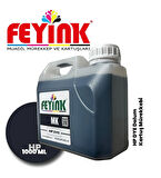 Feyink® Hp Vivera T Serisi Plotter DYE Kartuş Dolum Mürekkebi MK (Mat Black)-1000ml-