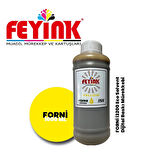Feyink® Forni Ecosolvent Dijital Baskı Mürekkebi Epson İ3200 Kafa Uyumlu Yellow (Sarı) -1000ml-