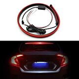 Audi A8 3.STOP BAGAJ ÜSTÜ ARKA CAM LED 90cm HAREKETLİ 6 KABLOLU 4 MOD