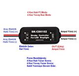 Stop Fren Çakar Modül LED AMPUL Uyumlu 12v Özel Üretim 4 Kez F1 Çakar 4 Kez Yavaş
