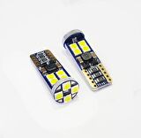FEMEX Platinum T10 3030 Chip 12Ledli 650 Lumen Beyaz Led Ampul Aktif Canbus