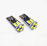 FEMEX Platinum T10 3030 Chip 12Ledli 650 Lumen Beyaz Led Ampul Aktif Canbus