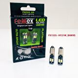 FEMEX Platinum H21W BAW9S 12Ledli 650 Lumen Beyaz Led Ampul Aktif Canbus