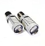 FEMEX Premium P21W-1156-9W- Tek Duy Led Ampul Kırmızı Mercekli
