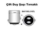 FEMEX Premium P21W-1157-9W- Çift Duy Şaşı Led Ampul Beyaz Mercekli