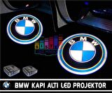 BMW Araçlar İçin Pilli Yapıştırmalı Kapı Altı Led Logo