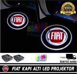 Fiat Araçlar İçin Pilli Yapıştırmalı Kapı Altı Led Logo