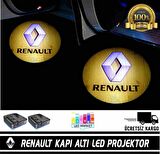 Renault Araçlar İçin Pilli Yapıştırmalı Kapı Altı Led Logo
