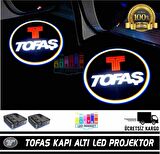Tofaş Araçlar İçin Pilli Yapıştırmalı Kapı Altı Led Logo