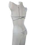 Dantel Detaylı Kapsız Likralı Sütyen Külot Takımı İç Giyim Slip Külot Brazilyan