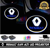 RENAULT Araçlar İçin Pilli Yapıştırmalı Kapı Altı Led Logo