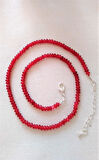 STONEAGE JEWELLERY Bayan Kolye Rondela Kesim Ceyt Doğal Taş