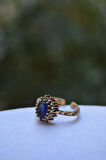 STONEAGE Oval Safir Ayarlanabilir Kadın Yüzük
