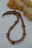 STONEAGE JASPER VE CAM İNCİ KOLYE