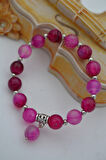 STONEAGE JEWELLERY Pembe Akik Taşlı Bileklik