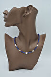 STONEAGE Lapis Lazuli ve İncili Bayan Kolye